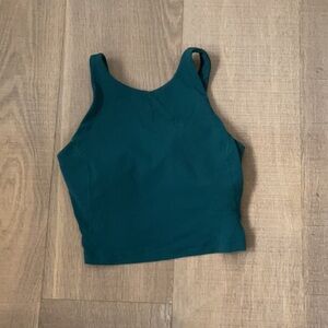 Lululemon High Neck Align Tank Top- Dark Green